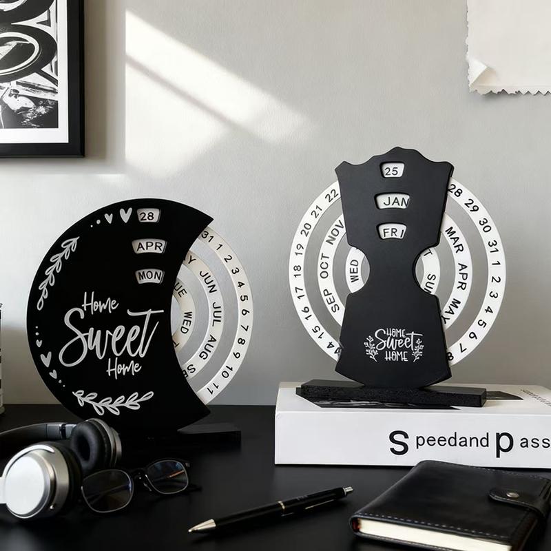Fashionable Creative Ferris Wheel Calendar Ornament Rotatable Office Desktop Ornament Give Good Friend Remembrance Gift