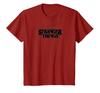 Stranger Things Black Ink Distressed Title Logo T-shirt