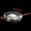 ASD 32cm Titanium Coating-Free Cast Iron Wok