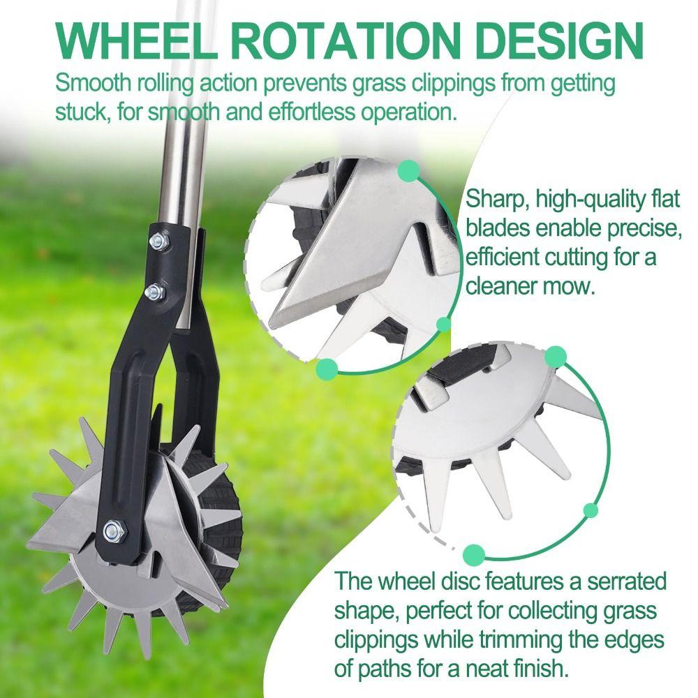 Fast Garden Edging Tool Stainless Steel Lawn Edger Manual Lawn Trimmer  Flower Bed Maintenance