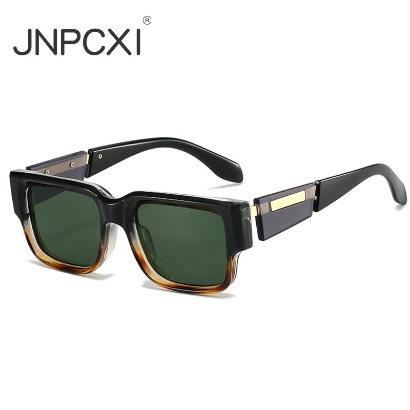  Ins Popular Fashion Square Women Luxury Sunglasses Shades UV400 Retro Men Punk Dark Blue Sun Glasses