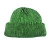 Custom Logo Striped Knit Hats Winter Outdoor Acrylic Riding Hat Ear Protection Warm Curly Brimmed Hat Two Toned Striped Beanies