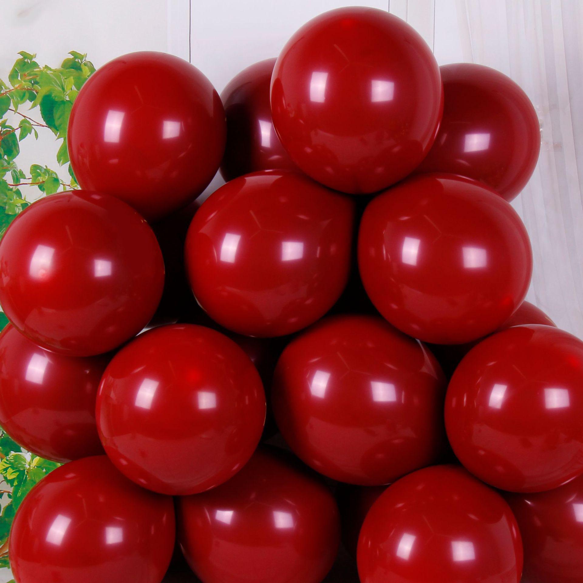 

Thickened Red Pomegranate Wedding Balloons - 5 , 10 , 18 Single/Double Layer Round Decoration Balloons.