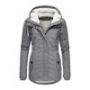 Women's Hooded Sherpa Lined Midi Coat Solid Color Zip Up Warm Winter Casual Outerwear Jacket