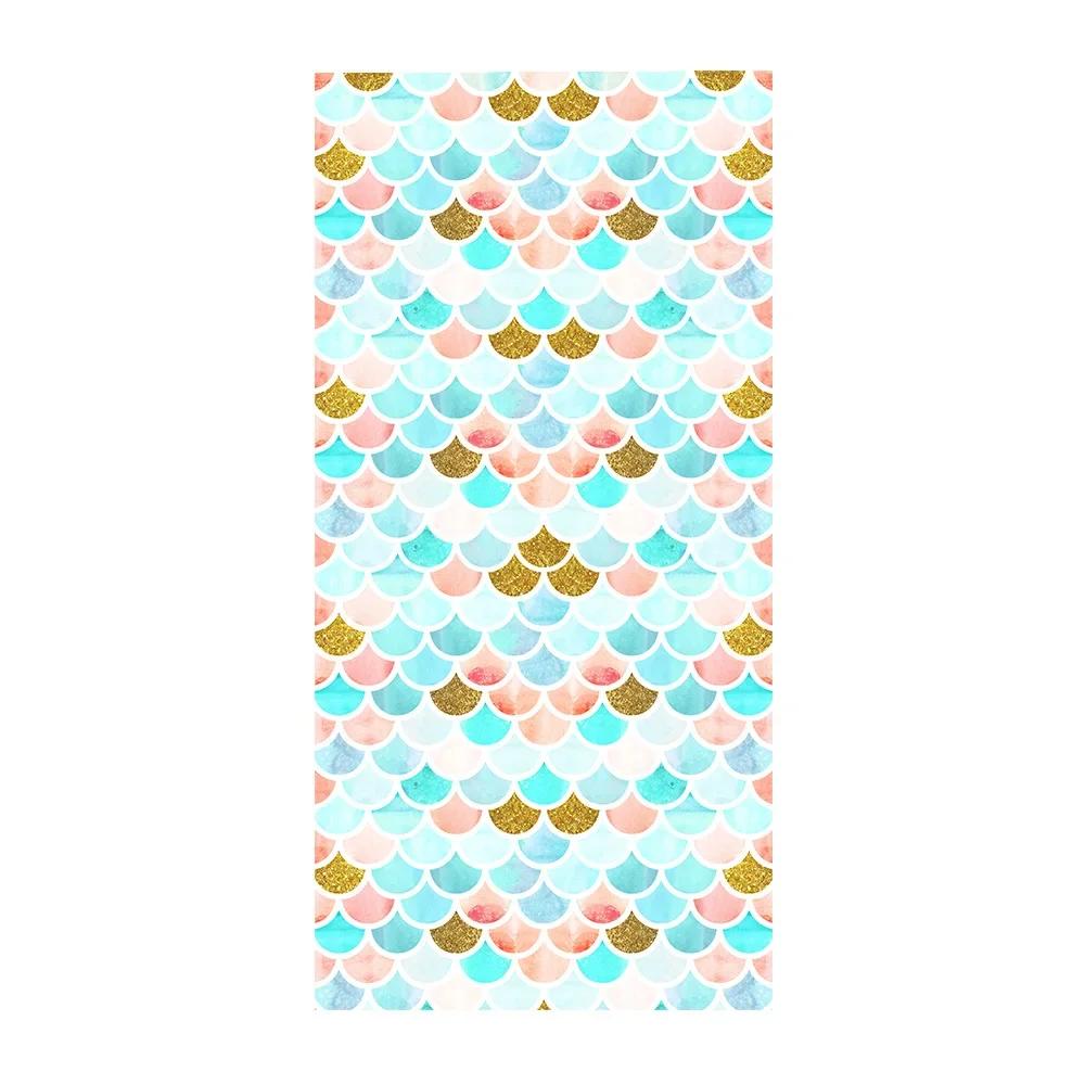 Fish Scales Large Bath Towels No Sand Free Quick Dry Towel Summer Swimming Xxl Beach Towel Surf Poncho Microfiber Bath Towel