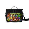 Geometry Dash Lunch Box for Kids Teens Insulated Lunch Bag Portable Cooler Bag Large Capacity Gray