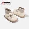 Toddler Girl's Soft Sole Leather Boots - Plush Princess Winter Walking Shoes