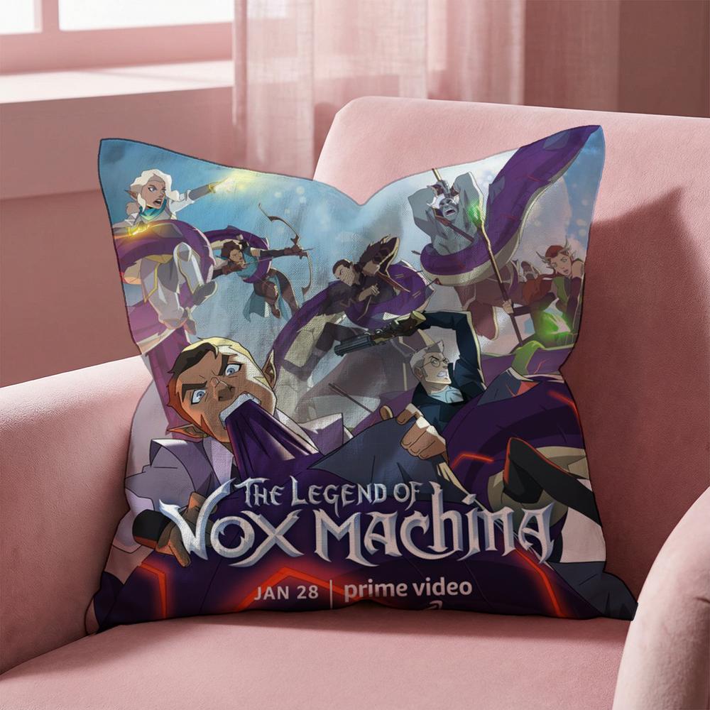 The Legend V-vox Machina Cushion Cover Multi-Scene Pillow Cover for Home & Car - Reversible, Soft & Durable for Daily Use