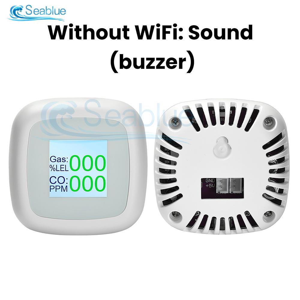 

Smart WiFi Gas Detector with 1.4-Inch Color Display Precise Methane CO Leak Alarm for Home Kitchen Bathroom Safety Monitoring