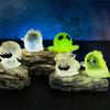 Cartoon Noctilucent Halloween Pumpkin Ghost Small Ornaments Creative Resin Crafts Creative Model DIY Home Decoration Accessories