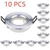 5/10 Pcs Round GU10 Recessed Downlight Replacement Kit MR16 Fitting Mounting Ceiling Spot Lights Frame Lamp Socket Holder