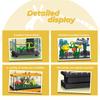 1 Set Micro Acvariu Serie Blocuri de Construcție Jucărie Decorațiune Birou Model Decorațiune Creativă Casă Cadou Pentru Copii (Bagat)