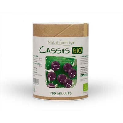 Nat &amp; Form Eco Responsable Cassis Bio 200 gélules