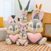 Adorable Rabbit White Plush Toy Couple Stuffed Doll Kids Birthday Gift Holiday