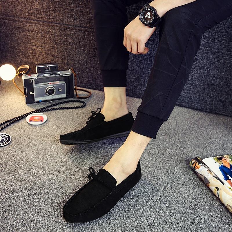 Social Guy Doudou Shoes Men's Spring New Products New Matte Breathable Lazy Foot Casual Men's Shoes