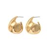 Women's Earrings Geometric Glossy Design Electroplated 18K High-Grade Ear Studs All-Match Fashion Earrings
