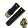 Pulseira de Relógio TOP para DIESEL DZ7313 DZ7333 DZ7311 DZ7371 Pulseira de Couro de Vaca com Rebite Dourado 22 24 26 27 28 30mm Couro Genuíno