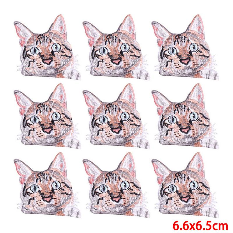 10 Pcs/lot Wholesale Embroidery Patch Iron On Patches For Clothing Patches On Clothes Jackets Decor Applique Sew Supplies