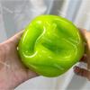 Green Apple Slushie Squishy Fidget Toy, Crunchy Moldable Non-Rebound Sensory Stress Reliever for Medium Grip Strength.