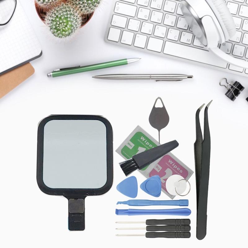 Universal Watch Touchscreen Repair Kit for iWatchS4 40/44mm Durable Watch Front Glass Replace Kit with Tools