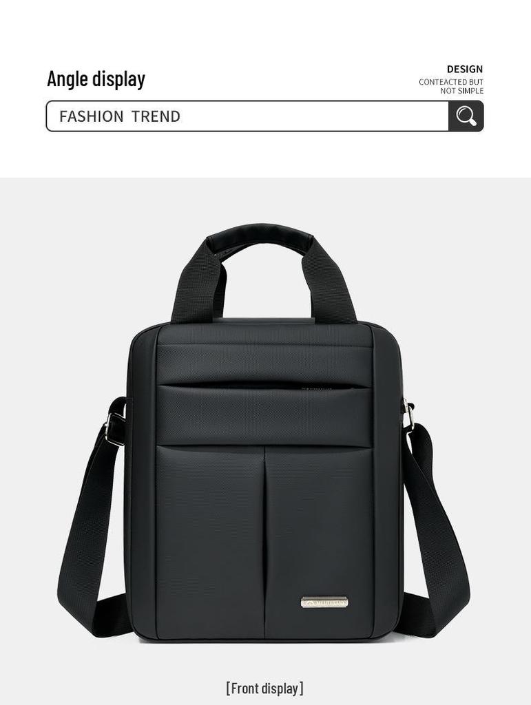 2024 Trendy Men's Large-Capacity Crossbody Business Shoulder and Tablet Bag