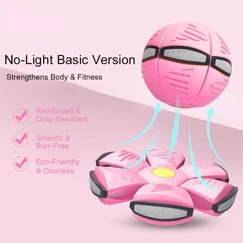 Portable Interactive Flying Saucer Ball Stomp Ufo Magic Balls, Flyer Transforming Glowing Jump Ball, Kids Bouncy Stomp Ball
