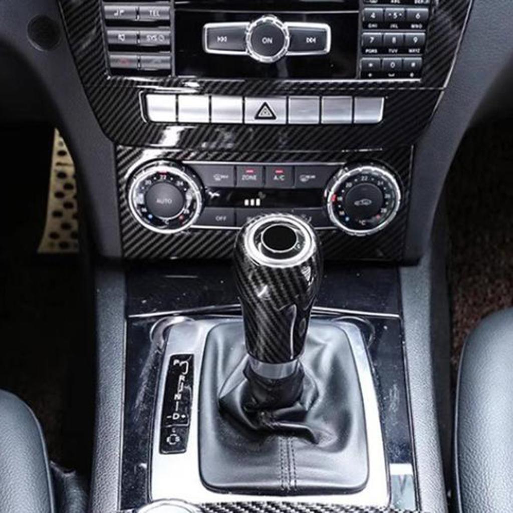 Stylish Gear Shifts Knob Cover with Carbon Fiber Design not Fading & Waterproof Gear Knob Cover Easy to Use for GLK