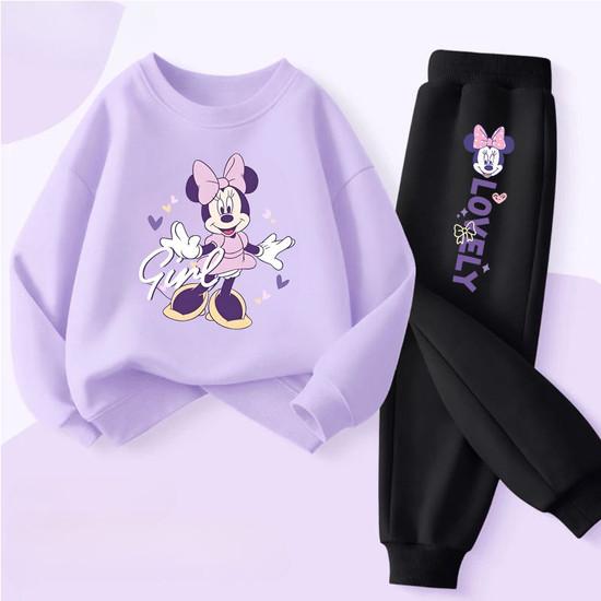 Spring Autumn New Style Children's Clothing Sets Baby Girls O Neck Sweatshirt Pants Two Piece Set Kids Breathable Thin Tracksuit
