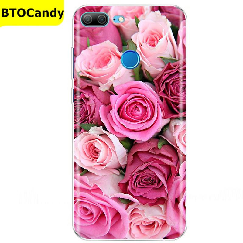 Etui For Honor 9 Lite Etui Kwiat Miękki Silikon Couqe Etui na Telefon Huawei Honor 9 Lite Etui Na Tył Honor9 9lite Coque Funda