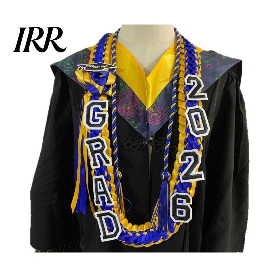 2026 Graduate Cord Graduation Leis And Honor Set Handmade 4-Braided Ribbon Lei Modern Party Necklace for Class of High School College Decor