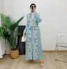 Women's Middle Eastern Pleated Long Dress & Cardigan Robe - Loose Plus Size