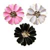 Flower Shaped Petal Rhinestone Cufflinks for Sewing Jeans Dress Fabric Blouse Button Cover Cufflinks Buckle Clip
