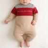 2026 Baby Clothing: Warm Cotton Striped Romper - British Gentleman Style for Toddlers
