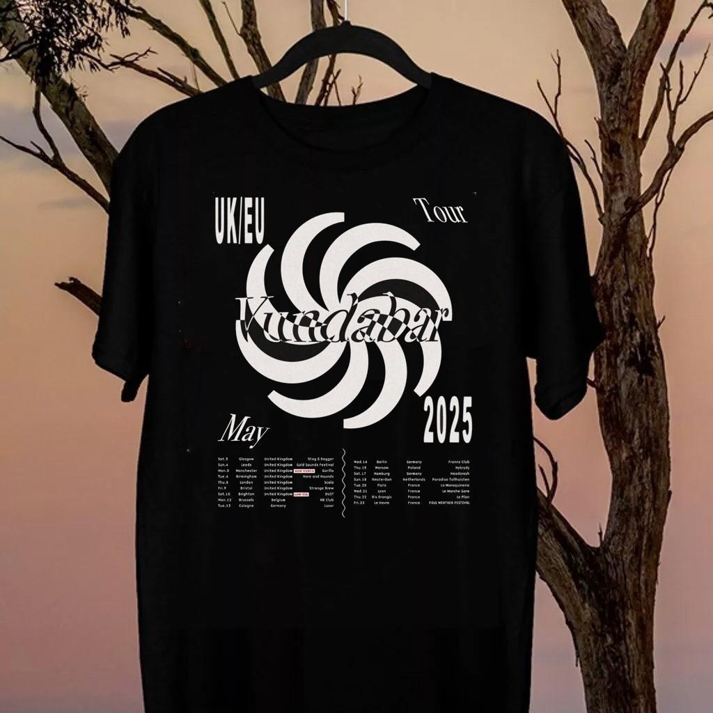 vundabar TOUR 2026 Black T-Shirt All Sizes S-5XL Unique Gift for Fans PP2564 XXXL
