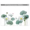 Large Lotus Flower Wall Sticker Self Adhesive Removable Wallpaper for Bedroom Living Room Sofa TV Background Wall Decoration Home Decor