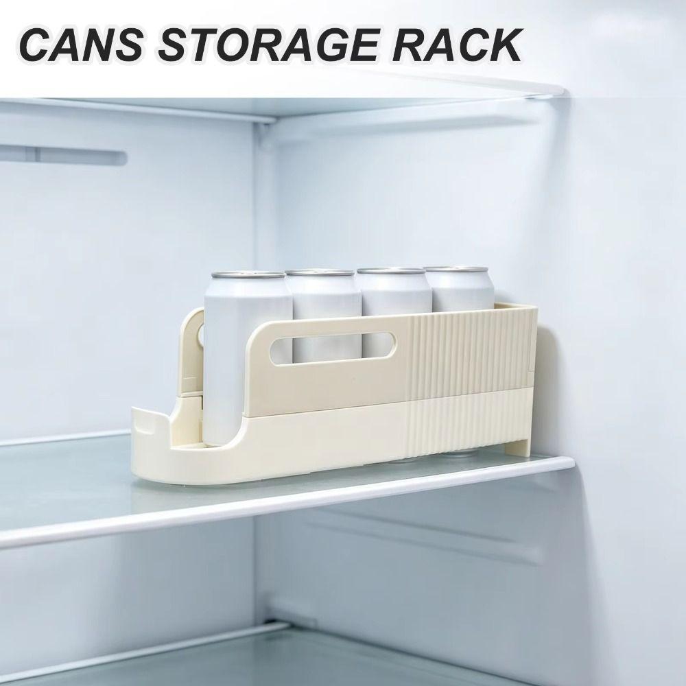 Foldable Drink Organizer Large Capacity Refrigerator Storage Rack Fridge Storage