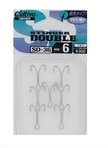 OWNER Double Hook SD-36 Stinger Double No. 4 11578