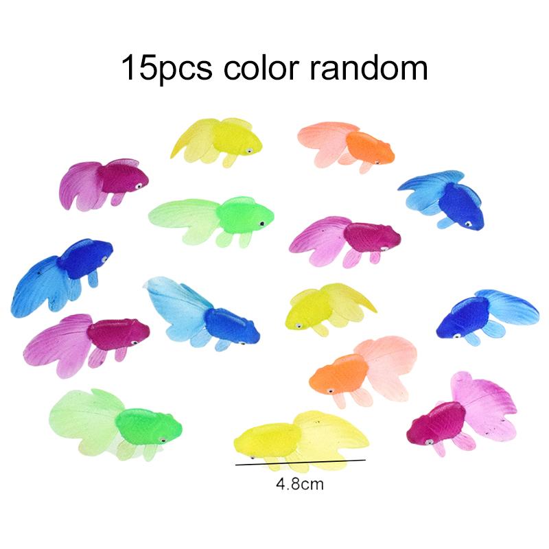 Plastic Goldfish Colorful Simulation Decoration Pet Fish Aquatic Products for Living Room Tabletop Fish Tank Decoration TMZ