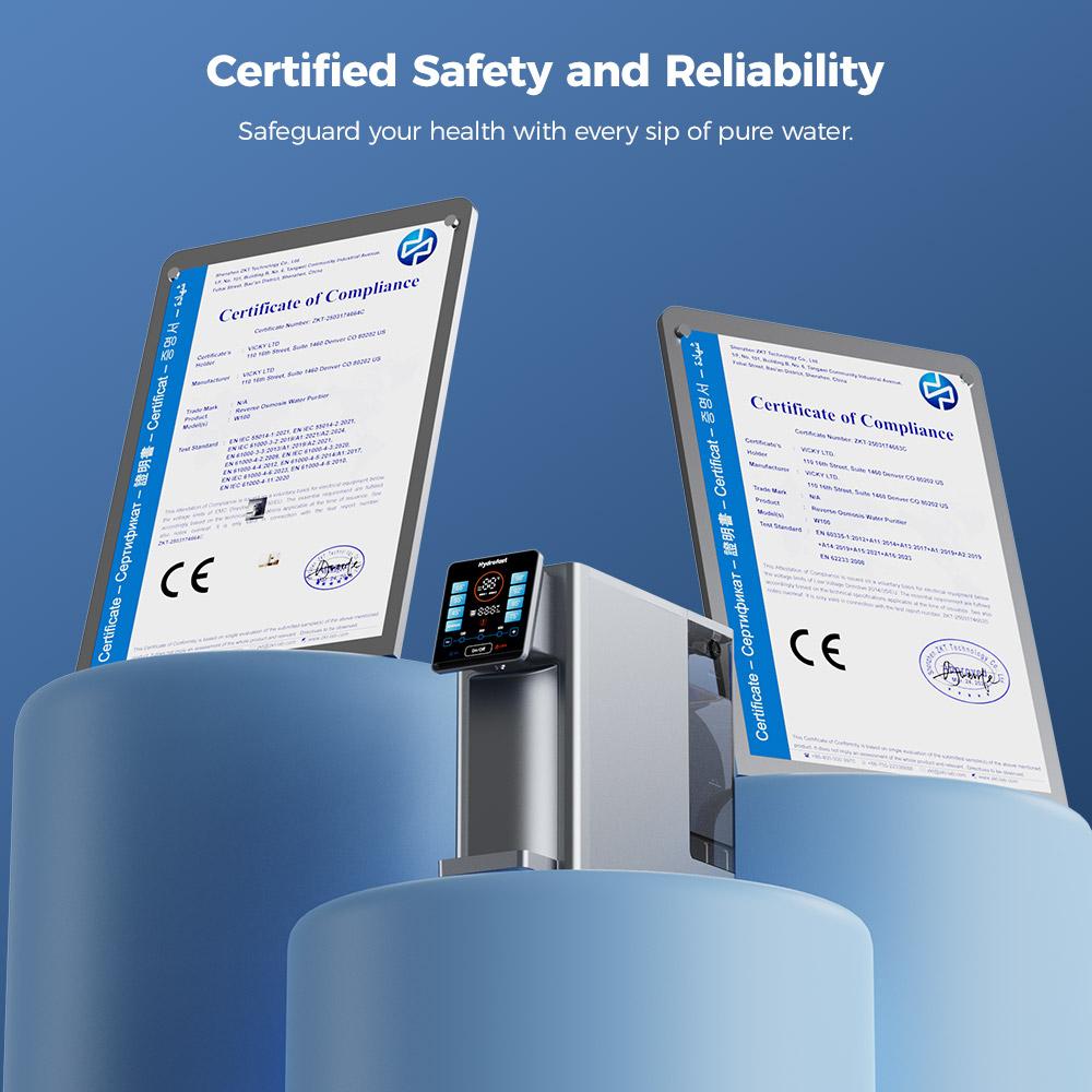 Refurbished Hydrofast W100 Countertop Water Purifier with Hot & Ambient Water, 8 Temperatures