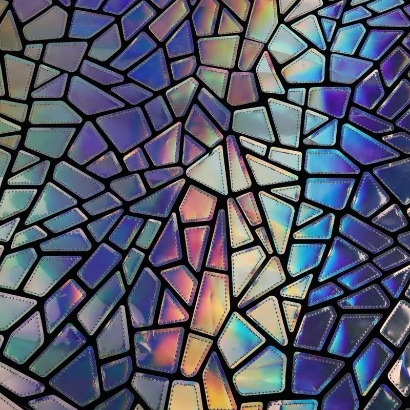 Polyester Flannel Laser Sequin Embroidered Fabric for Banquet Party Dress Skirt Sewing by Half Yard