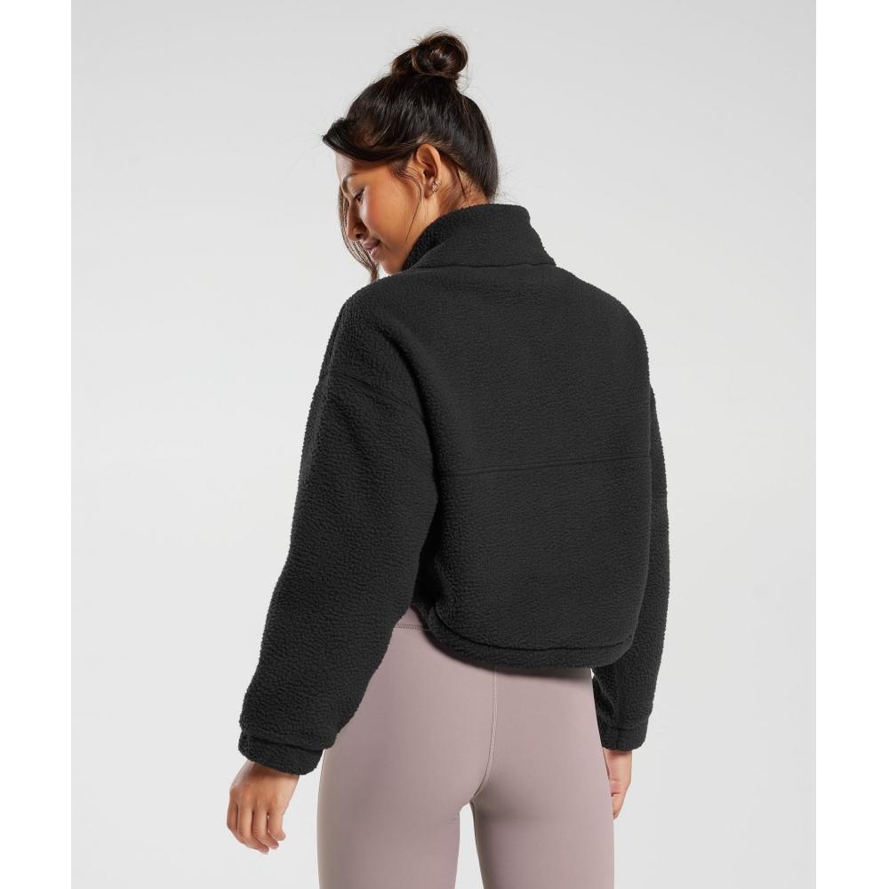 Gymshark Elevate Fleece Midi Jacket Black B5a7t Bb2j