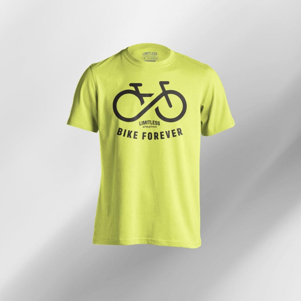 Bike Forever - Drifit Shirt Men's Activewear T-Shirt Cycling Biking MTB RB Mountain Road Gravel Eco Dry Fit