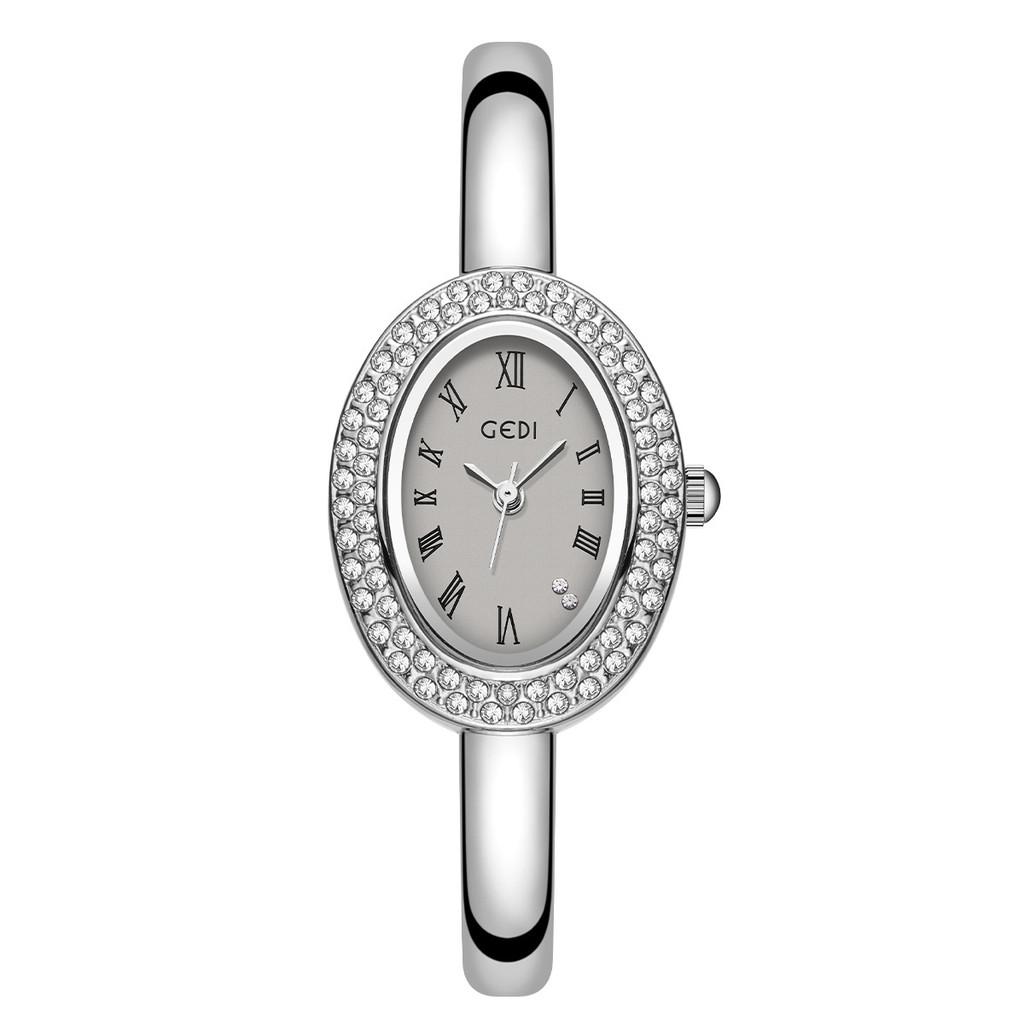 

Modern Jewelry Watch For Women With Quartz Movement Waterproof Decor Gift Idea серый