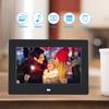 7Inch 1024*600HD Digital Photo Picture Frame Alarm Clock Player Album Remote Control Black