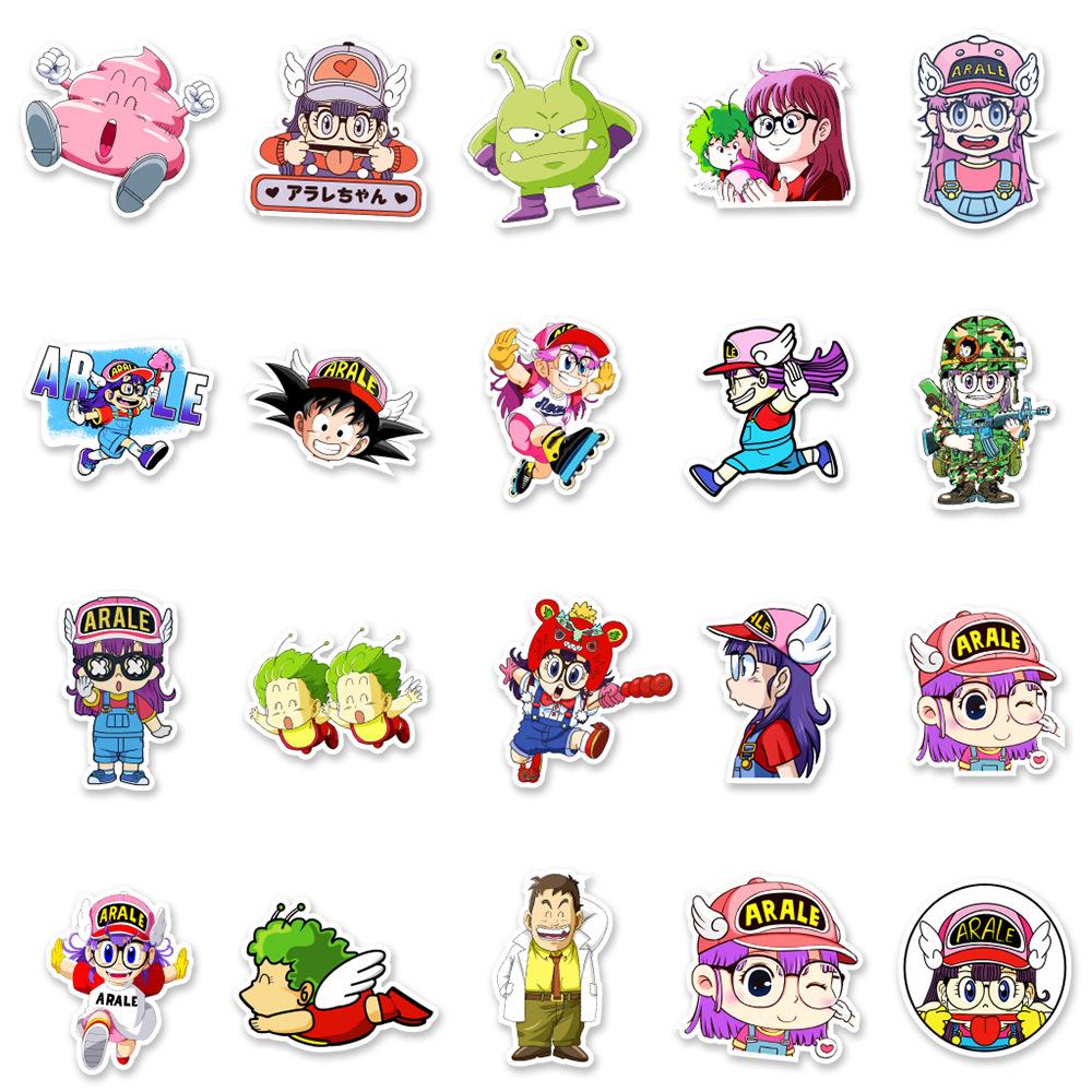 50 Cartoon Cute Alare Notebook Skateboard Trunk Water Cup Doodle Decorative Stickers