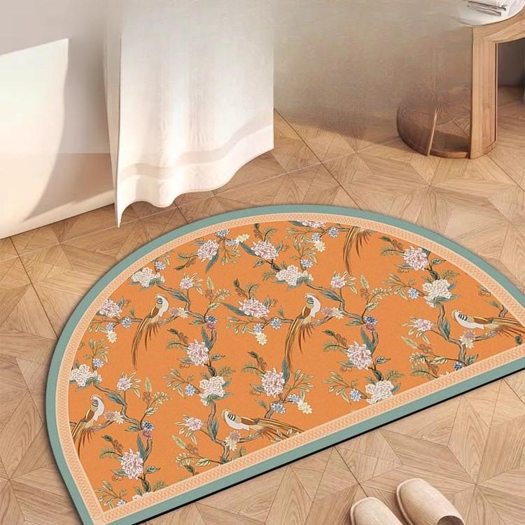 

Коврик для ванной комнаты, утолщение, специальный нескользящий коврик для туалета, напечатанный на скандинавском языке, водопоглощающий, диатомитовый грязевой коврик для ванной комнаты 40x60cm