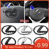 Autocollants Intérieurs ABS Autocollant Emblème Central de Volant Pour RX NX ES IS GX LX UX CT GS F Sport RX300 RX350 GX460 Etc Lo