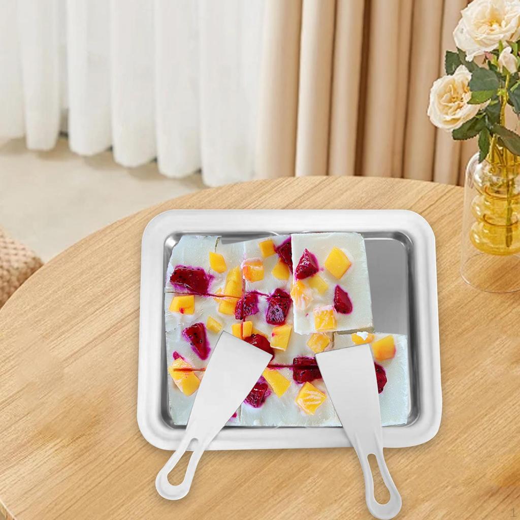 Ice Cream Maker Pan Roll Easy to Use Sweet Summer Yogurt Machine Cold Plate