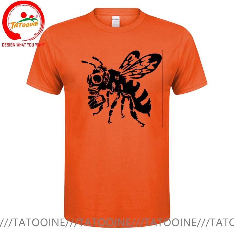 Funny Design Bee With Gasmask Sred Doublet Unisex Fashion Trendy Casual Clothing Stylish Tops Tee Shirt Leisure Tshirt Unisexs