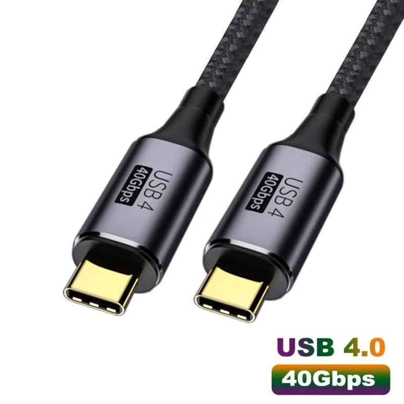 USB4.0 40Gbps data cable 5A PD 100W fast charging USB C to Type C cable support 8K@60Hz For Thunderbolt Macbook Pro Cable